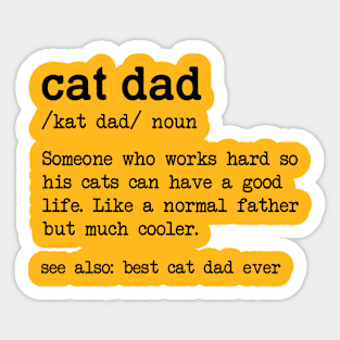 Cat Dad Sticker